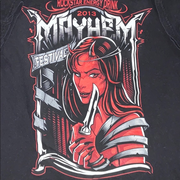 2013 Rockstar Energy Mayhem Tour Shirt Sz Medium - Picture 2 of 4